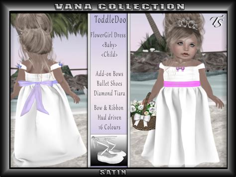Second Life Marketplace Ts Flowergirl Vana Satin