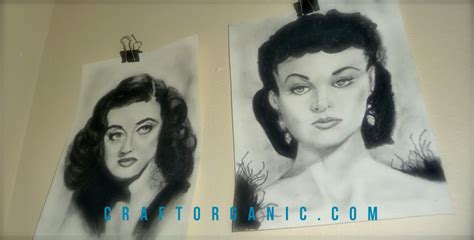 Portraits In Charcoal Unfinished Craft Organic