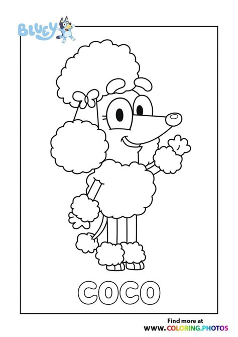 Bluey Coloring Pages For Kids