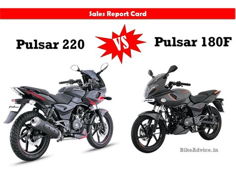 Bajaj pulsar price starts at rs. Faired Pulsar 180F vs Pulsar 220 - Sales Report Card ...