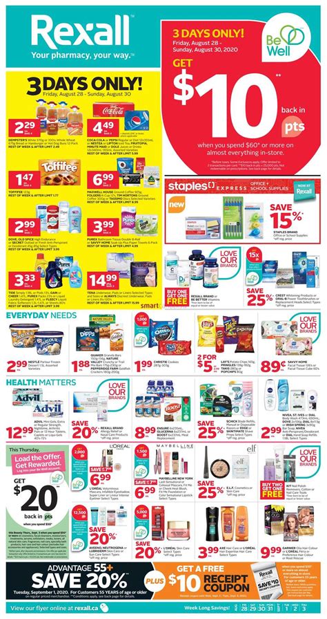 Rexall West Flyer August 28 To September 3