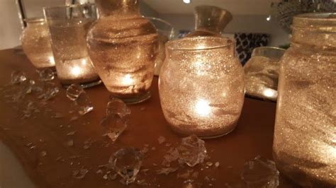 Diy Glittered Candle Jars And Vases My Thrifty House