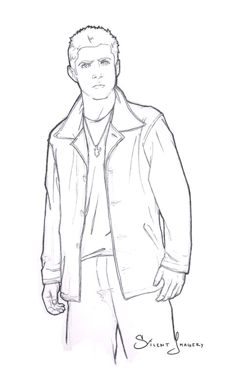 Dean Winchester Sketch By Silentimagery On Deviantart