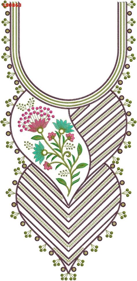 Multi Neck Embroidery Design
