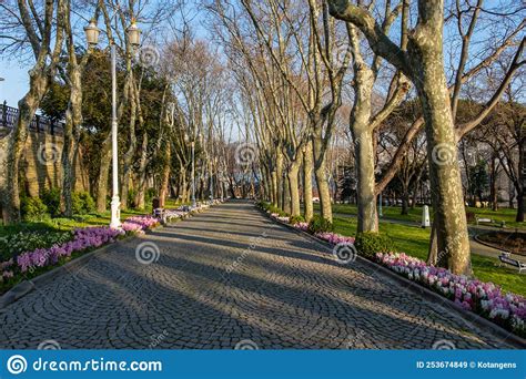 View Of Historical Urban Gulhane Park In The Eminonu District Of