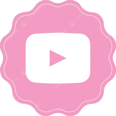 Fondo Transparente Del Diseño Del Icono Rosa De Youtube Png Icono