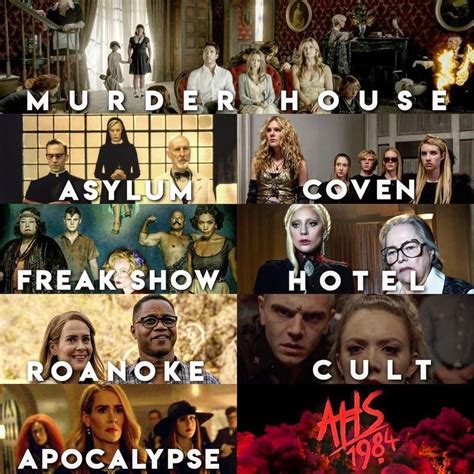 American Horror Story Seasons American Horror Story American Horror American Horror Story