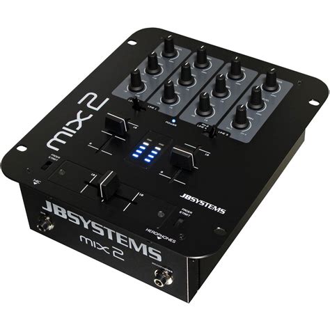 Jb Systems Mix 2 2 Kanaals Dj Mixer Bax Music