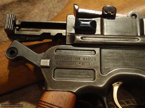 C96 Broomhandle Mauser Late Post War Bolo With Matching Numbered Stock Matching Serial Numbers