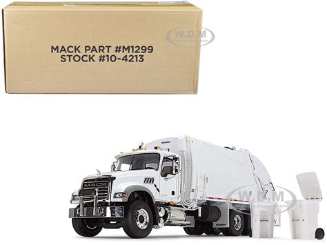 Mack Granite Mp Refuse Garbage Truck With Mcneilus Rear Loader And Trash