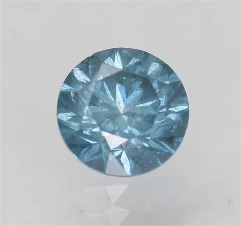 0.90cts 5.80mm Natural Blue Diamond