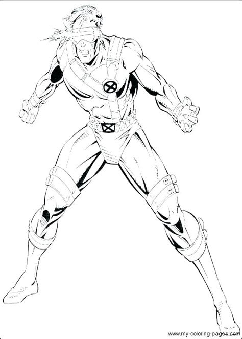 Feel free to print and color from the best 35+ x men coloring pages at getcolorings.com. Cyclops Coloring Page at GetColorings.com | Free printable ...