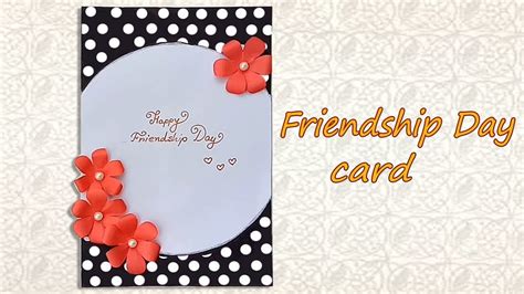 Handmade Friendship Day Card Idea Diy Friendship Day Card Youtube