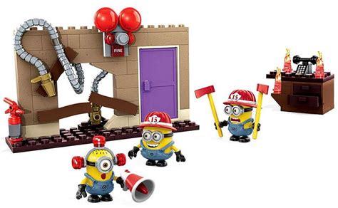 Mega Bloks Despicable Me Minion Made Fire Rescue Set 94816 Toywiz