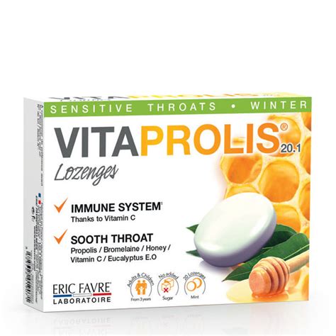 Vitaprolis 201 Comprimate De Supt Pentru Gât și Imunitate 20 Pastile