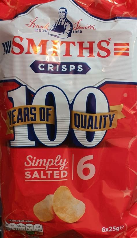 Smiths Crisps Simply Salted 6 Pack