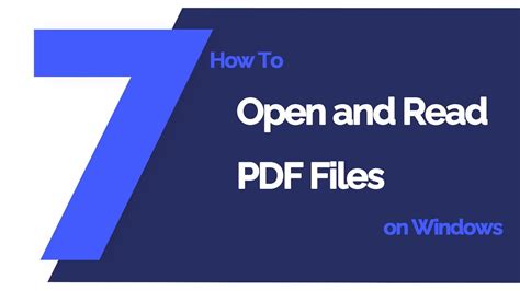 How To Open And Read Pdf Files On Windows Pdfelement 7 Youtube