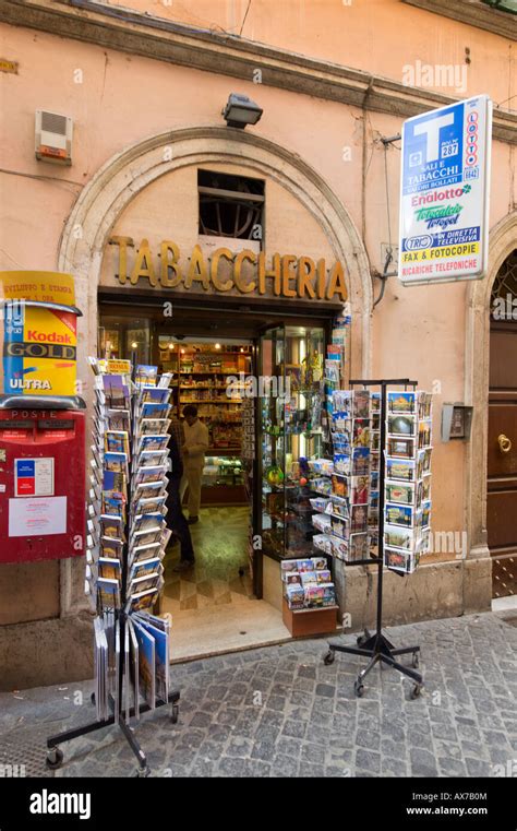 Tabaccheria Or Tobacco Shop Historic Centre Rome Italy Stock Photo