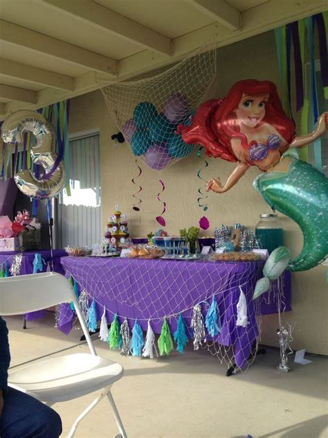 Ariel Birthday Party Ariel Party Mermaid Theme Birthday Little