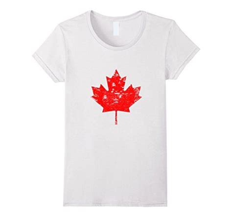 Women S Canada Day T Shirt Canada Maple Flag Distressed Dp
