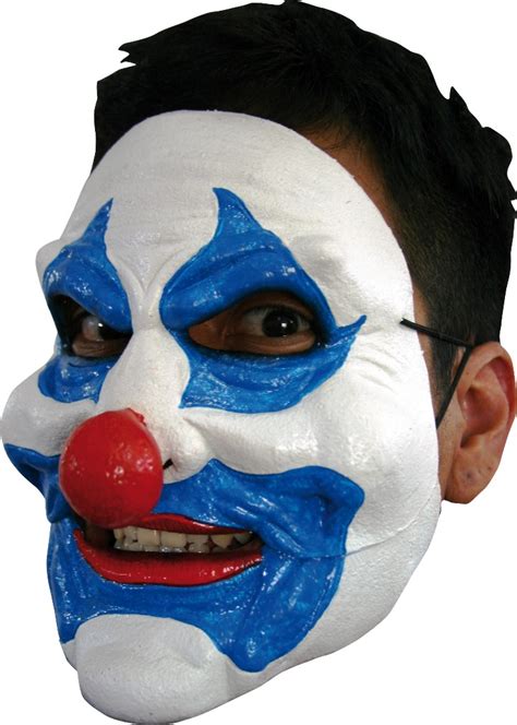 Máscara De Payaso Azul Adulto Halloween Máscarasy Disfraces