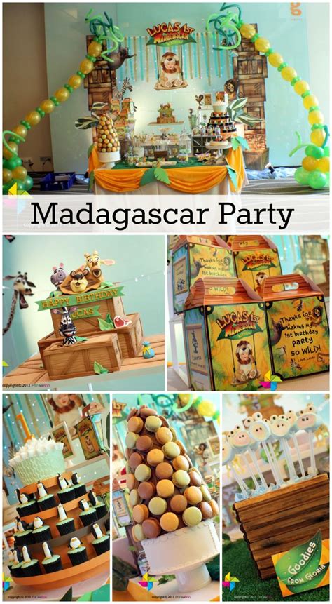 Posted by loosh creations at 12:51 am. Madagascar / Birthday "Lucas' 1st Madagascar Birthday ...