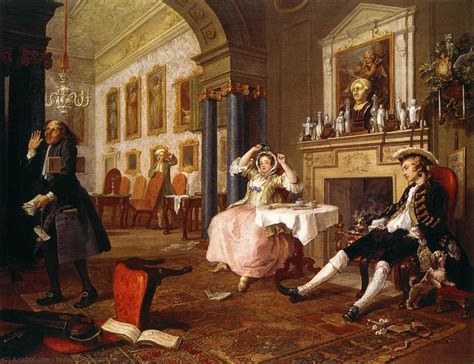 Museum Art Reproductions Marriage à La Mode 1743 By William Hogarth