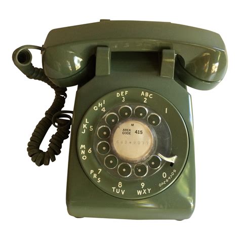 1960s Avocado Green Western Electric Dial Up Telephone Chairish