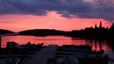 Red Lake Sunset Country Ontario Canada