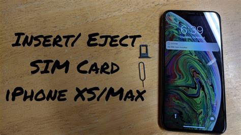 Then insert the tray into the device completely and in the same orientation that you removed it. How to insert/eject SIM card iPhone XS /XS Max - YouTube