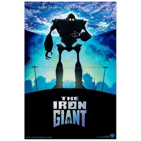 The Iron Giant 1999 Cinema Style Movie Poster Museum Quality Etsy