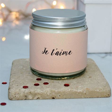 Je Taime Scented Candle By Marigold Charms