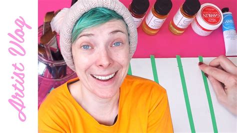 Artist Vlog Testing Oil Paint MEDIUMS YouTube