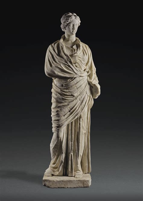 A Monumental Roman Marble Statue Of A Woman Circa 2nd Century Ad