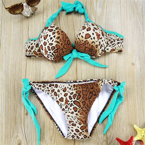 Buy 2015 Push Up Bikini For Women Fashion Sexy New Swimwear Leopard And Zebra