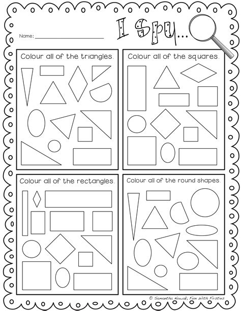 2d And 3d Shapes Worksheets Pdf Kindergarten Cambridge Primary Maths
