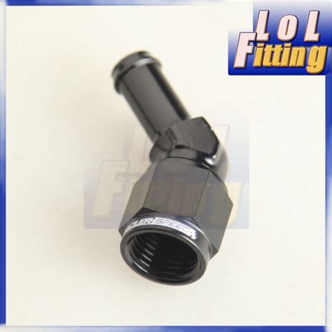 45 Degree 6an An6 An 6 Female To 38 10mm Barb Hose Adapter Fitting