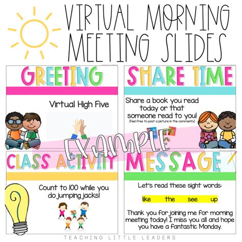 How To Have A Virtual Morning Meeting During Distance Learning In 2020 Digital Learning