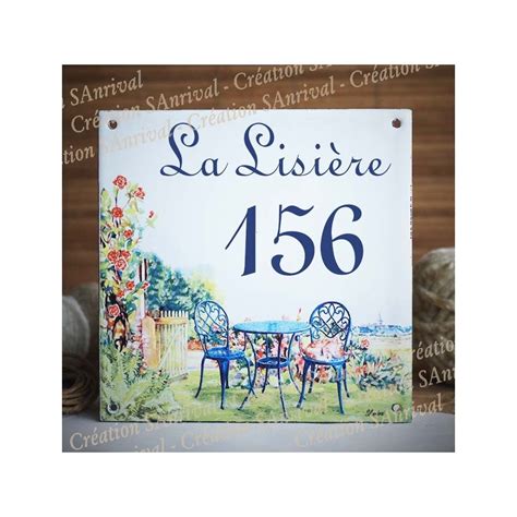 Home Plate Enamelled With Your Text Garden Decoration