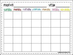 Free calendar teemplate with monthly themes kids. Calender Months - Cute, free, blank printable calendar for ...