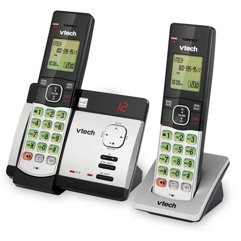 2 Handset Cordless Phone System With Caller Idcall