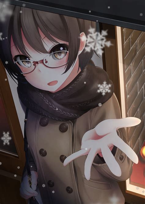 Anime Girl With Glasses And Mask Maxipx
