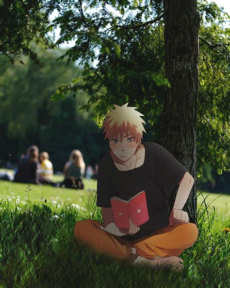 Naruto Uzumaki Anime Book Chill Japan Nature Park Relax Uchiha