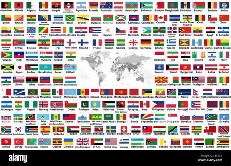 All Flags Of The World In Alphabetical Order Stock Vector Image Art Images