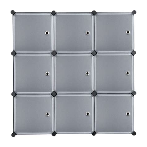 9 Cube Diy Plastic Closet Cabinet Modular Book Shelf Organizer Units