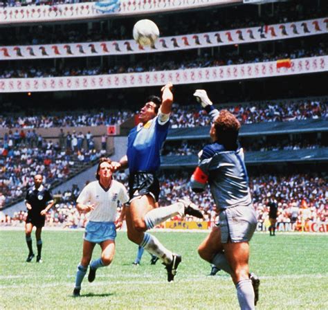 1986 World Cup Quarter Final Argentina V England Mexico City 22 Jun 1986 Diego Maradona