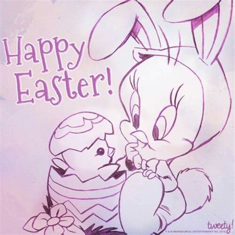 Tweety Bird Easter Coloring Pages Tweety Looney Tunes