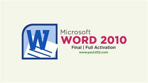 Ms Word 2010 Free Download