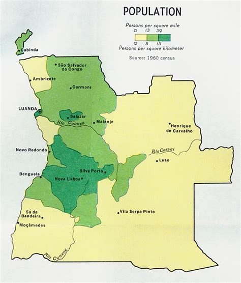 The following maps were produced by the u.s. File:Angola population Map 1970.jpg - The Work of God's ...