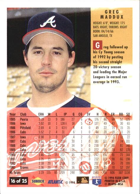 1987 leaf donruss rated rookie greg maddux #36. Asst Greg Maddux Baseball Card Lot (Pick Cards From List) | eBay